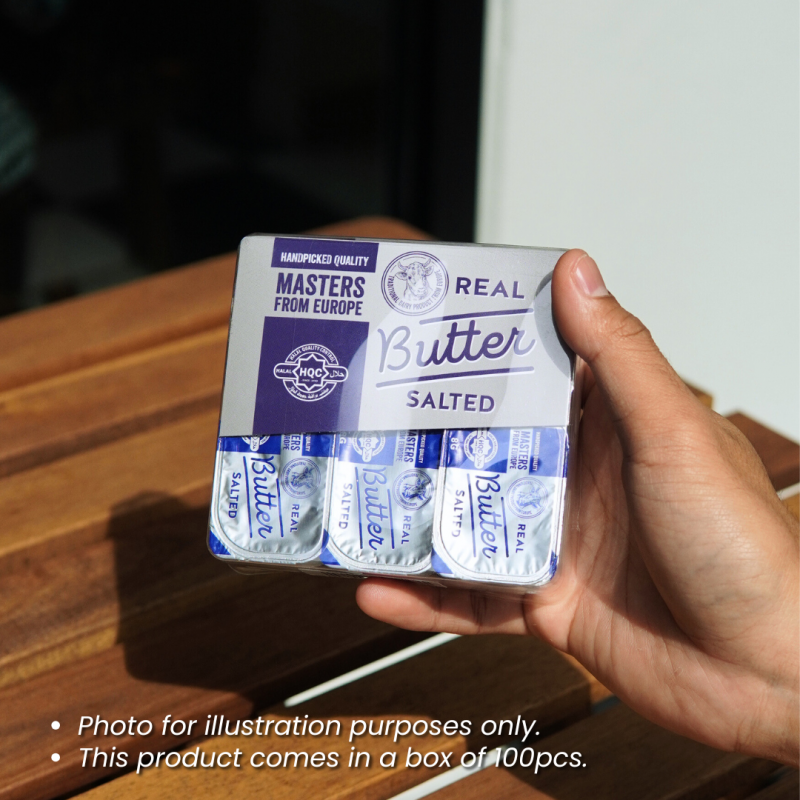 Master's From Europe Salted Portion Butter 1 carton x 8g [Buy 1