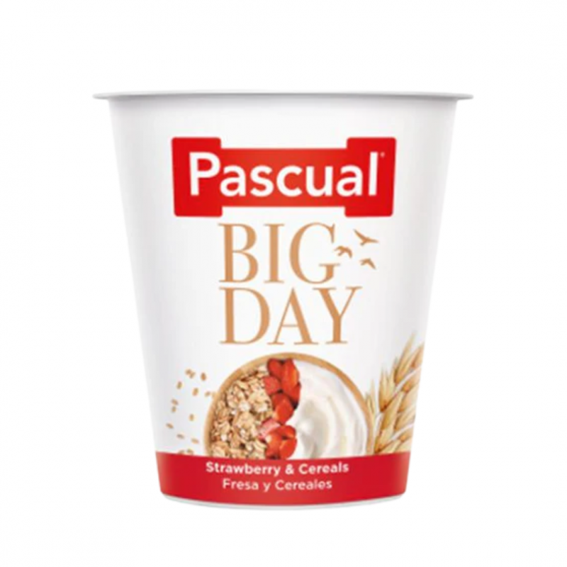 Pascual Big Day Yoghurt – Strawberry & Cereals 125g