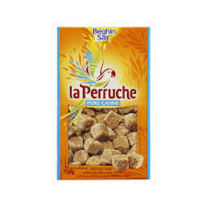 La Perruche Amber Cube Sugar (Brown) 750g